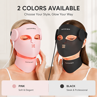 Nouveauté : Thérapie par lumière rouge infrarouge 4D pour le visage, appareil à lumière LED pour le visage, masque de thérapie par lumière LED infrarouge