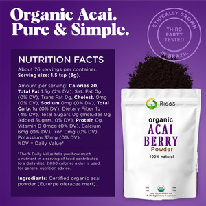 Polvo de <span class=keywords><strong>Acai</strong></span> orgánico de marca privada Polvo de bayas de <span class=keywords><strong>Acai</strong></span> liofilizado sin OGM Polvo de superalimento de <span class=keywords><strong>Acai</strong></span> sin gluten - Product Image 2