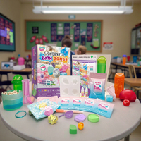 Kit de fabrication de bombes de bain effervescentes pour enfants, mélange et modelage, couleurs vives, bricolage, cadeau, jouet scientifique pour enfants