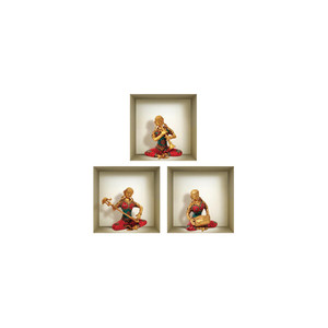 HMS Set di tre 3D quadrate Peel and Stick decalcomanie da parete Abba nicchia 3D quadrate da parete - Product Image 2