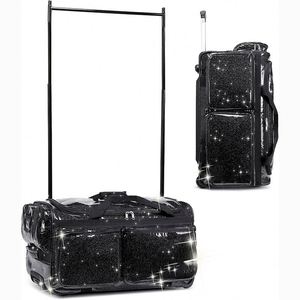 Free Sample Rolling Travel Duffel Bag with Garment Rack and Wheels Dance Custom Luxury Dance Garment Bag Personalized - Product Image 1