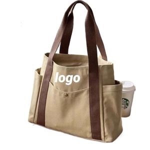 Bolsa de Hombro de Lona Versátil para Uso Diario, Personalizada, Venta al Por Mayor de Fábrica - Product Image 1