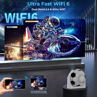 Proyektor Mini Pintar JY360 Auto Focus 4G 5G WiFi Android 13 720P 4K Mendukung Mirroring Ponsel Home Theater