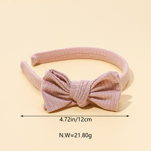 Nueva diadema de oreja de conejo de 12 Colores de Venta caliente europea y americana accesorios para el cabello de bebé - Product Image 2