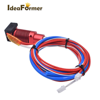 Pièces d'imprimante 3D Ender-3 CR10 Pro Extrudeur Hotend Kit d'extrusion Fournitures 0,4 mm/1,75 mm 12V 24V Aluminium Noir/Rouge