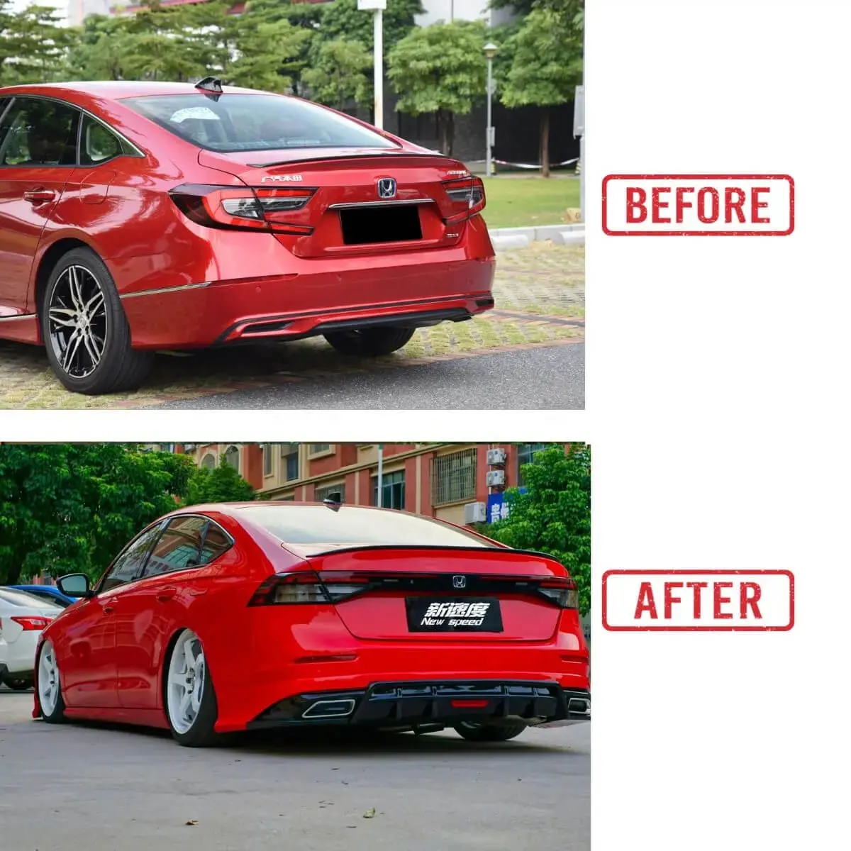 11th Gen Honda Accord Create-Speed Rear Bumper Lip Car Modification Accessories NewSpeed Design
