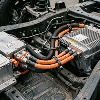 Câble d'interconnexion de batterie flexible en caoutchouc silicone à conducteur en cuivre/cuivre étamé haute intensité 600V-1500V CC -60°C +200°C pour