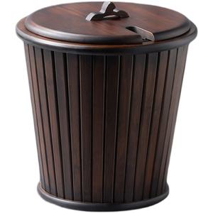 Cestas de té al por mayor con tapas, accesorios para el té, cestas de té de bambú natural, recipientes para residuos de té, con drenaje y para uso en seco/húmedo - Product Image 2