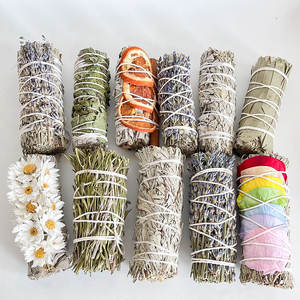 Bundles de <span class=keywords><strong>sauge</strong></span> <span class=keywords><strong>blanche</strong></span> Fleur d'herbes séchées pour le maculage Bâtonnets floraux de <span class=keywords><strong>sauge</strong></span> naturelle Nettoyage spirituel Kit de maculage de <span class=keywords><strong>sauge</strong></span> rose brûlant - Product Image 3