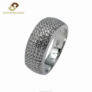 Уникальное 925 Обручальное кольцо из стерлингового серебра 1,5 Ct белый топаз купольная вставка для помолвки на годовщину для мужчин Саудовская Аравия - Product Image 6