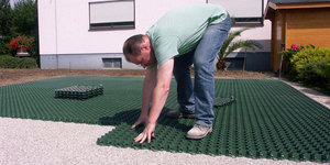 Pavé de gazon de grille <span class=keywords><strong>d</strong></span>'herbe de pelouse de stationnement de <span class=keywords><strong>voiture</strong></span> en plastique de verrouillage de nouvelle conception de HDPE - Product Image 3