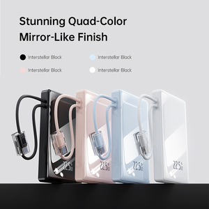 Mini Batería Externa Ultra Fina de 10000mAh y 22.5W de Carga Rápida, Cargador Portátil Power Bank con Cable Incorporado y Batería Adicional para Smartphone - Product Image 3