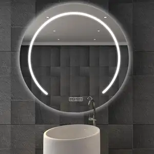 定制浴室长方形无框无雾 led 镜子