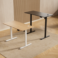 Bureau assis-debout électrique S12 à moteur unique, hauteur réglable, design ergonomique, pour bureau, maison, étude, modulaire, extensible, villa