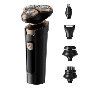 เครื่องโกนหนวดไฟฟ้า 5-in-1 รุ่นใหม่ สำหรับผู้ชาย ชาร์จผ่าน USB ได้ มาตรฐานกันน้ำ IPX7 ตัดแต่งหนวดเครา ขนจมูก เครื่องโกนหนวดแบบหมุน กำจัดขนบนใบหน้า RV - Product Image 1