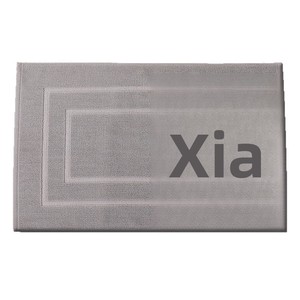 Tapis de sol en coton pur absorbant et épaissi 50x80cm, avec support en fibre de polyester antidérapant, tissé jacquard coloré, impression de logo, pour hôtel - Product Image 6