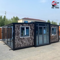 Maison conteneur préfabriquée extensible de 20 pieds et 40 pieds prête à être expédiée, à vendre, livraison rapide, mini-maison préfabriquée 3, 4 ou 5 chambres
