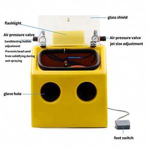 Yunqingtech Pequeña Máquina de Arenado Neumática con Agua para Pulido de Vidrio Esmerilado, Pulido de Pulseras y Joyería - Product Image 4