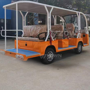 รถชมวิวไฟฟ้าแบบเปิดประทุน สีส้มขาว เบาะนั่งสบาย พร้อมบริการรับส่งชมวิว - Product Image 6