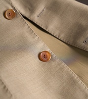 Costume sur mesure pour homme 100% laine kaki, coupe ajustée, entoilage thermocollé (convient pour les affaires, les événements formels et les bals de promo)