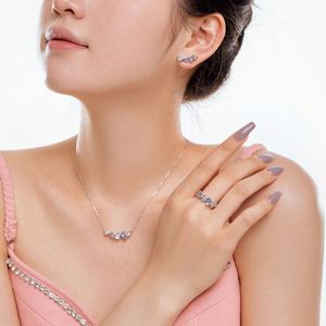 Pendientes de Plata de Ley 925 con Baño de Rodio, Diseño de Gota de Agua, con Circonita Cúbica 5A, para Mujer, Joyería Elegante, Marca Dylam - Product Image 2
