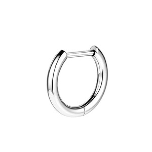 Aros de Titanio G23 ASTM F136 Unisex, Modernos, Lisos, en Forma de D, Joyería para Oreja Perforada - Product Image 5