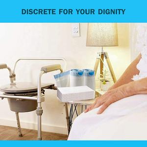 Gratis Sampel Grosir Plastik Toilet Bags <span class=keywords><strong>Bedpan</strong></span> Commode Liners dengan Bantalan Penyerap Super - Product Image 2