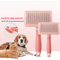 Automatische Reinigung von kurzen Haaren Kamm für Hunde und Katzen, Haustier, um HaarS-Code zu schwimmen