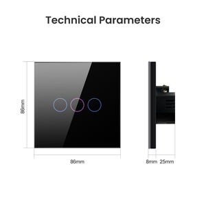 Interruptores Inteligentes Zigbee Avatto Tuya con Control Remoto Inalámbrico, Panel Táctil de Vidrio, 1/2/<span class=keywords><strong>3</strong></span> Botones, para Iluminación de Pared - Product Image 5