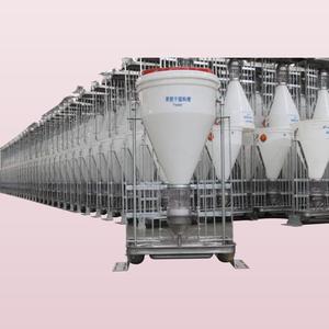 Vente en gros d'équipements d'élevage neufs Hengyin Pigs House, mangeoire automatique humide/sèche, matériau plastique + acier, blanc, 50 kg, garantie 1 an - Product Image 1