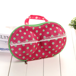 Étui à soutien-gorge en EVA, sac de rangement rond portable, organisateur léger pour sous-vêtements, pour la garde-robe et les voyages - Product Image 4