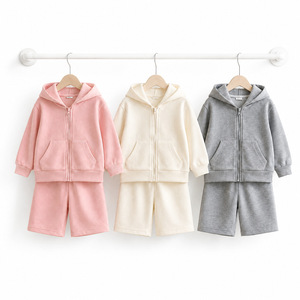 Nuovo Arrivo Primaverile: Set di Abbigliamento in Cotone per Bambini, Felpa <span class=keywords><strong>con</strong></span> Cappuccio a Maniche Lunghe per Ragazze, Completo Sportivo in Due Pezzi per Ragazzi/Ragazze - Product Image 2