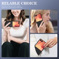 Casing Ponsel Magnetik Serat Karbon untuk Samsung Z Fold 3 4 5 Flip 6 7 FE,  Penutup Belakang Smartphone, Mendukung Pengisian Daya Nirkabel