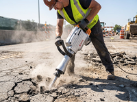 Marteau de démolition électrique 1300W, haute énergie d'impact, 1800BPM, marteau briseur robuste pour la destruction du béton