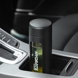 Bouteille d'eau en verre borosilicate haute personnalisé avec infuseur à thé écologique et pour le camping - Product Image 4