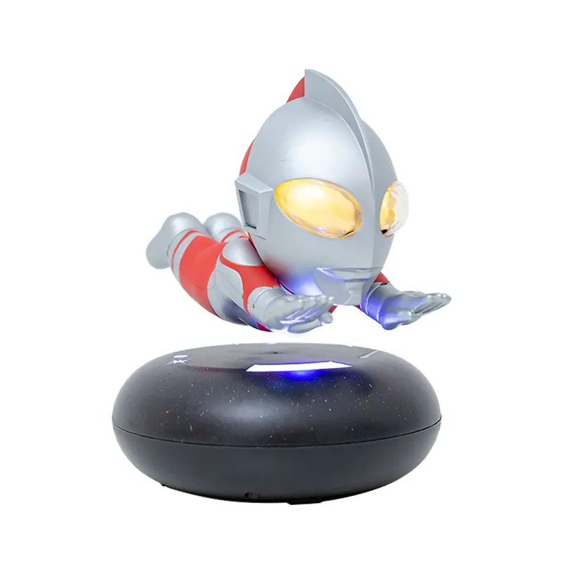 OEM ODM LED Japan Figurines high quality hot sale bulk floating ultraman Z Alpha Edge action figures magnetic levitation module