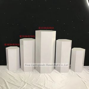 TY220106-17 Trang Trí Đám Cưới Bánh Vuông Cà Phê 3 Cái Đế Trắng Cột Cho Đám Cưới - Product Image 3