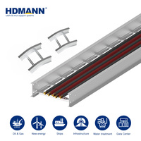 Échelle à câbles en alliage d'aluminium haute résistance certifiée NEMA Hdmann pour la gestion des câbles dans les halls de données et les sols surélevés