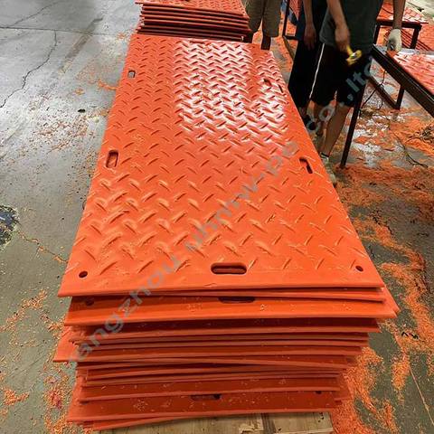 4'x8' HDPE Ground Mats Drilling Road Track Mats Excavator Construction Interlock Plastic Hdpe Mats