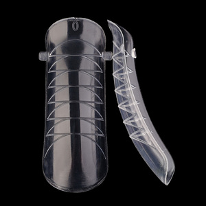 12 Tailles, Logo Personnalisé, Formes Doubles en Gel PP pour Ongles, Moules d'Extension Rapide pour Manucure - Product Image 1