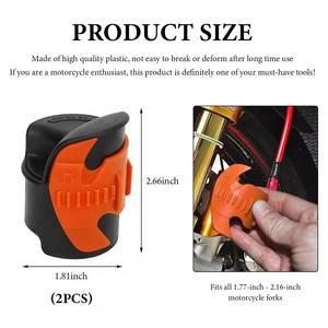 Outil de nettoyage de joints de fourche de moto - Construction robuste en acier inoxydable compatible avec les fourches d'amortisseurs de 45-55 mm - Product Image 2