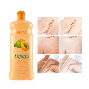 Loción corporal de papaya con brillo perfecto para el cuidado de la piel con vitamina E, loción corporal suavizante para hombres y mujeres - Product Image 6