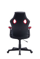 Chaise de gaming ergonomique convertible en cuir, dossier haut, inclinable, pivotante, confortable, en acier inoxydable, style exécutif