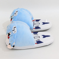 Vente en gros Evangelions pantoufles en peluche Rei Ayanamis anime bidimensionnel automne et hiver dessin animé demi-paquet de chaussures en coton