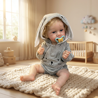 Poupée Reborn réaliste de 20 pouces en vinyle souple, jouet pour enfants, cadeau, vente en gros, personnalisable