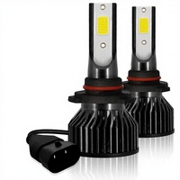 Ampoule de phare LED 60W avec ventilateur de refroidissement actif, puce COB, remplacement direct pour la vente en gros