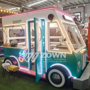 Remorque alimentaire mobile multifonctionnelle entièrement équipée en fibre de verre et acier inoxydable pour la vente de glaces, hot-dogs, frites et snacks - Product Image 4