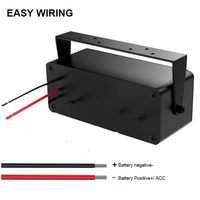 Panneau de commande à 4 interrupteurs à bascule ABS pour bateau marin et camping-car, rétroéclairage LED bleu 12V, chargeur USB PD QC3.0, voltmètre numérique