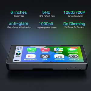 Carabc xe máy Carplay <span class=keywords><strong>GPS</strong></span> <span class=keywords><strong>navigation</strong></span> màn hình với 6 inch không thấm nước IP68 Dashcam máy ảnh Moto Android tự động hiển thị cảm ứng - Product Image 2