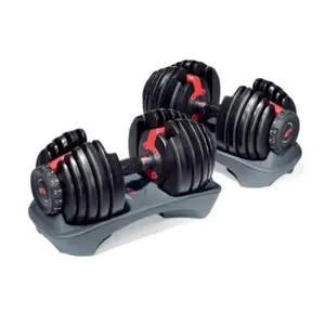 Adjustable weights for gym fitness power-lifting 40 kg dumbbell set